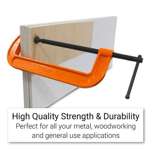 Techsmart TEGC300 300mm (12") General Purpose G-Clamp – image 4