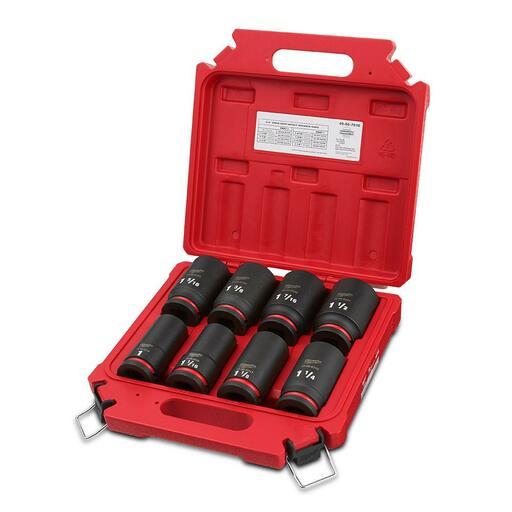 Milwaukee 49667018 Shockwave 3/4" Drive 8pce SAE Deep 6 Point Impact Socket Set – image 2