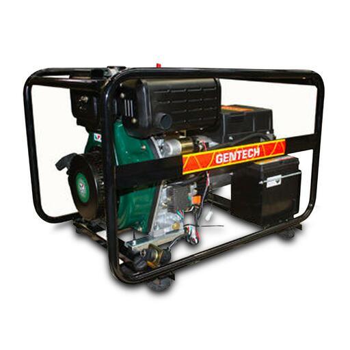 Gentech ED7700LSRE 7.7kVA Single Phase Diesel Generator With Electric Start - Powered By Lister Petter