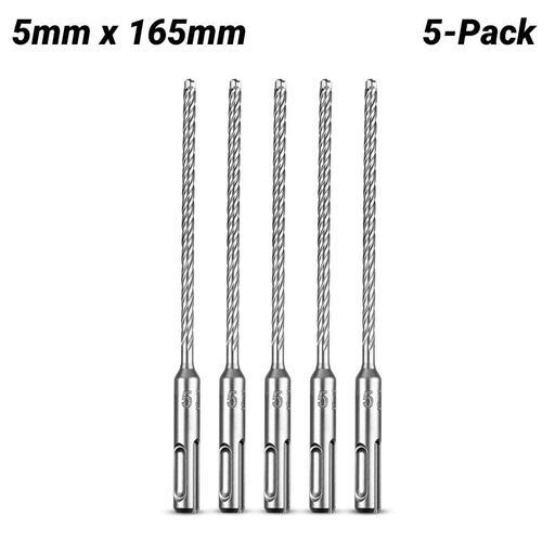 Milwaukee 4932479669 5-Pack 5mm x 165mm SDS Plus 4 Cutter – image 2