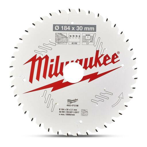Milwaukee 4932471298 184mm (7-1/4") x 30mm 40T Fine Finish Circular Saw Blade – image 2