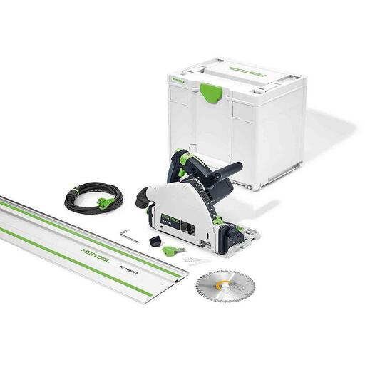 Festool TS 55 FEBQ-Plus-FS (577281) 1200W 160mm (6-1/4") Plunge Cut Saw in Systainer with 1400mm Rail