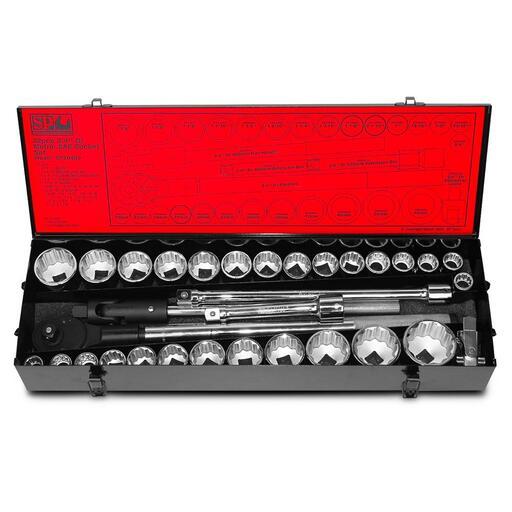 SP Tools SP20400 32pce 3/4" Drive 12 Point Metric/SAE Socket Set