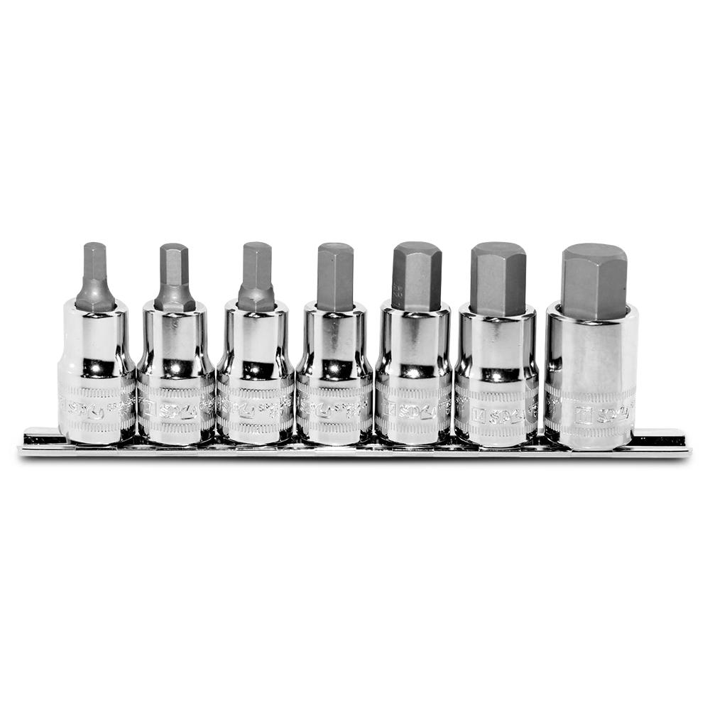 SP Tools SP20561 7pce 1/2" Drive Metric Inhex Socket Rail Set – image 1