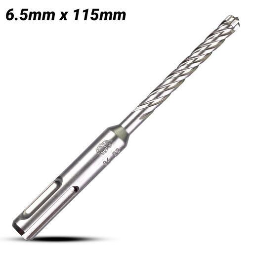 Milwaukee 4932430134 6.5mm x 115mm SDS Plus 4 Cutter Drill Bit – image 2