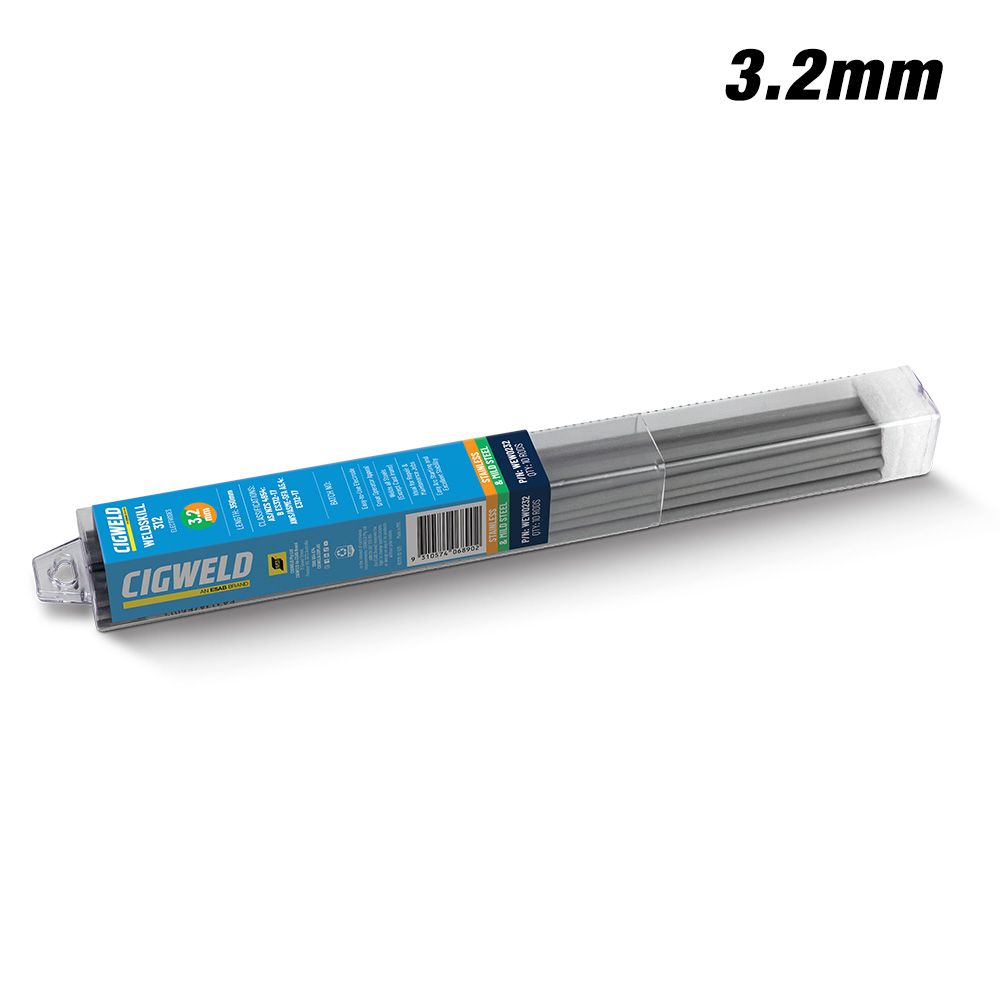 Cigweld WEW0232 10-Pack 3.2mm Weldskill WELDiT ALL Stainless Steel Electrode – image 1