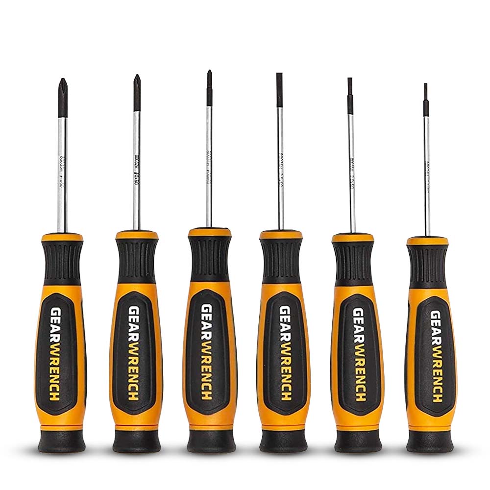 GEARWRENCH 80055H 6pce TriLobe Dual Material Mini Screwdriver Set