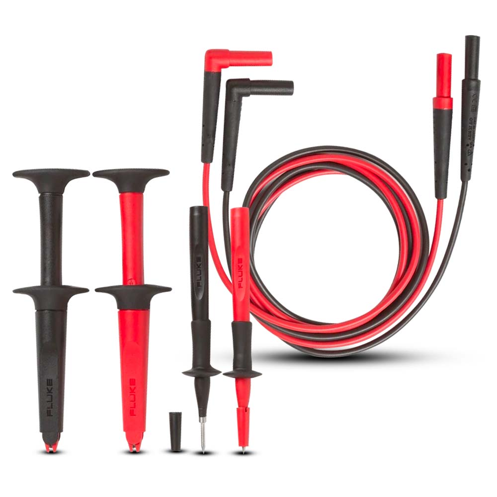 Fluke TL220 4mm SureGrip Industrial AllInOne Test Lead Set