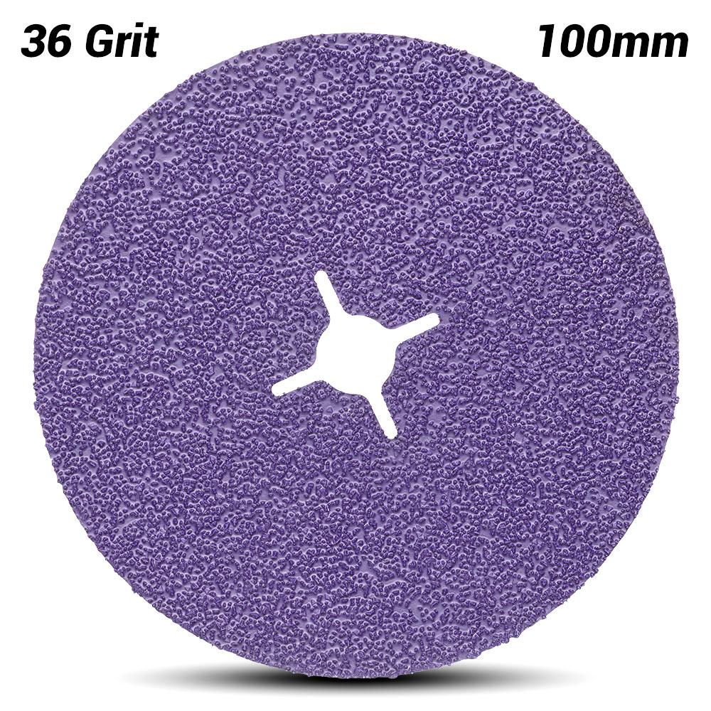 3M 7100242886-25PK (60440365819) 25 Pack 100mm x 16mm Cubitron™ II Fibre Disc 982CX - Mild Steel – image 2