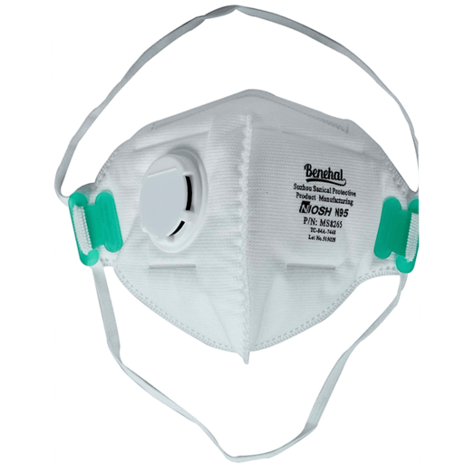 Benehal 8265 10-Pack NIOSH N95 Valved - 4 Layer High Filtration Face Mask Respirators – image 5