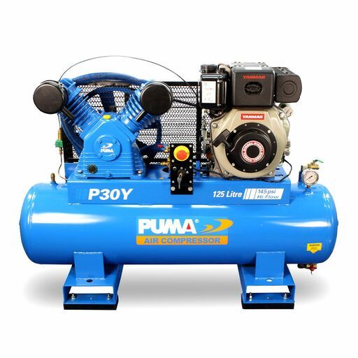 PUMA Air Compressor PU P30Y ES 6.7HP 690L/min Diesel Electric Start Compressor – image 2