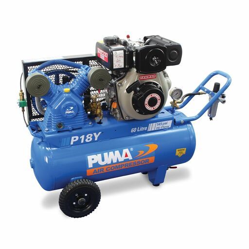 PUMA Air Compressor PU P18Y 4.7HP 350L/min Diesel Compressor