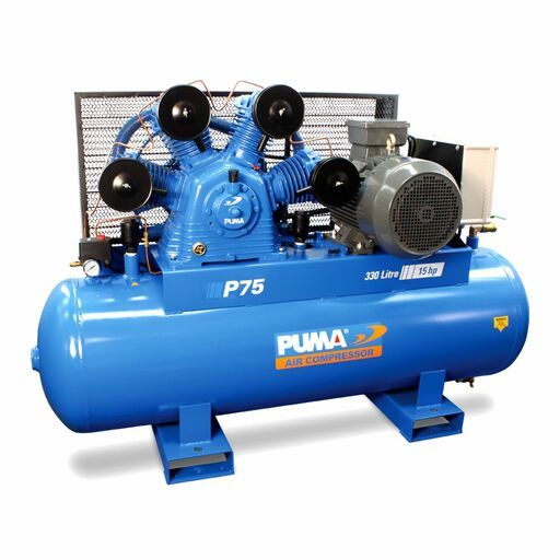 PUMA Air Compressor PU P75 415V 15HP 815RPM Electric Motor Air Compressor