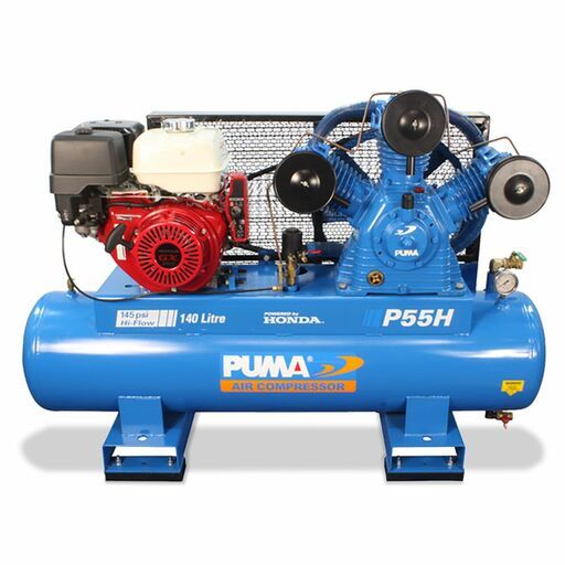 PUMA Air Compressor PU P55H ES 13HP 140RPM Electric Start Petrol Compressor – image 2