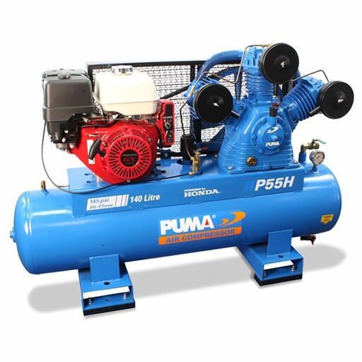 PUMA Air Compressor PU P55H ES 13HP 140RPM Electric Start Petrol Compressor