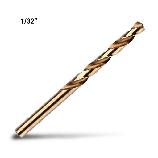 Xtorque XTO132IMP 1/32" Heavy Duty Imperial HSS COBALT Drill Bit