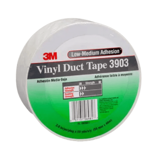 3M 70007506994 (3903) 3M™ Vinyl Duct Tape 3903 White, 50mm x 45m