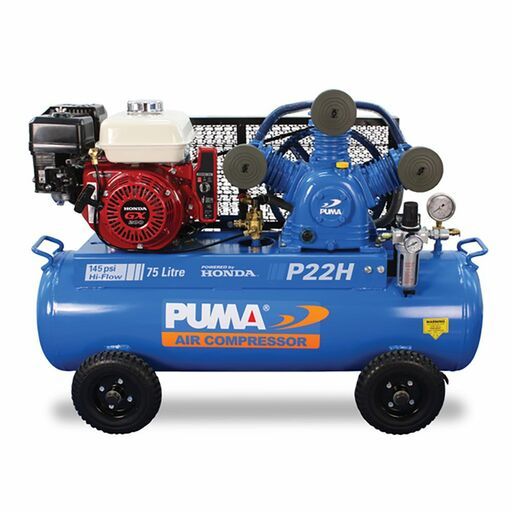 PUMA Air Compressor PU P22H ES 6.5HP 900RPM Electric Start Petrol Compressor – image 2