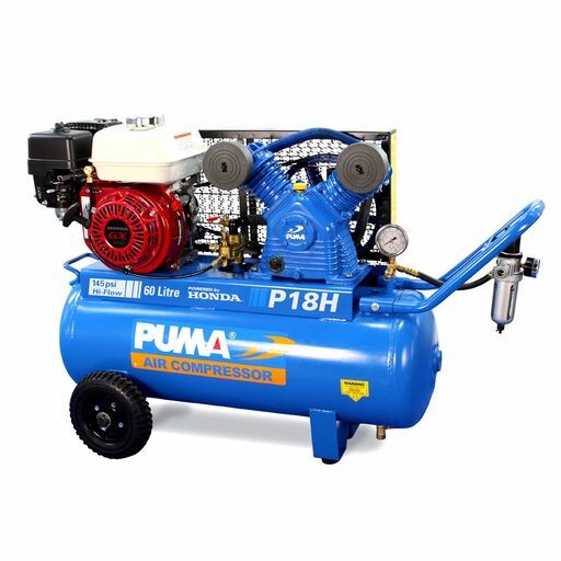 PUMA Air Compressor PU P18H 6.5HP Petrol Compressor Powered by Honda GX200 Engine – image 3