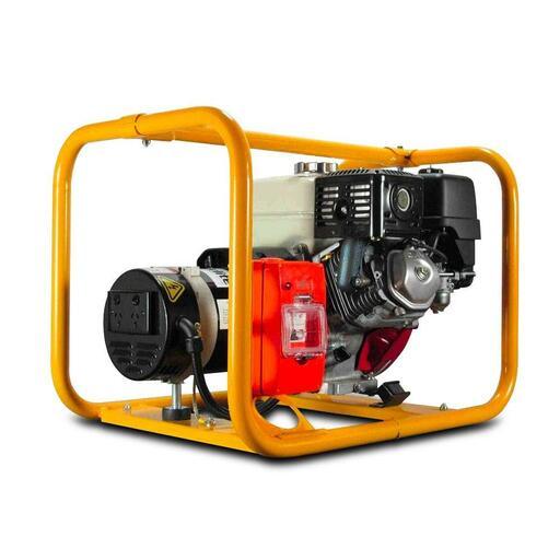 Powerlite PH04503000 4.5kVA Single Phase Recoil Start Worksite Petrol Generator - Powered by Honda