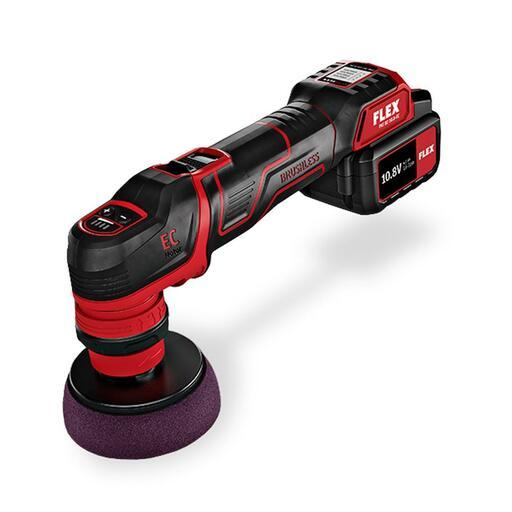 Flex PXE80-108EC-C2 (512281) 10.8V 2.5Ah Li-ion Cordless Brushless 80mm (3") Rotary & Random Orbital Polisher Combo Kit – image 2
