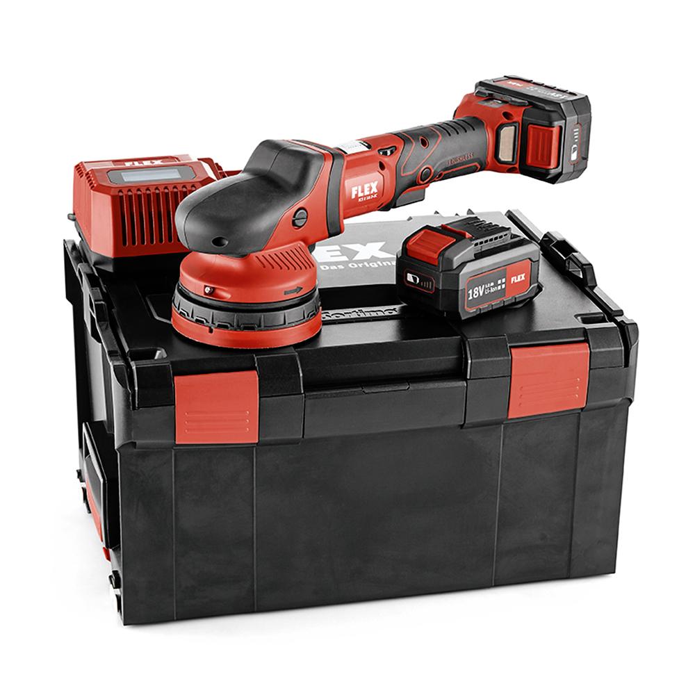 Flex XCE8-125-18EC-B2 (512311) 18V 5.0Ah Li-ion Cordless Brushless 160mm (6-1/4") Random Orbital Polisher Combo Kit – image 1