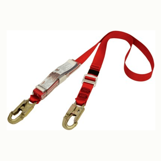 3M 70007928537 (AE529ADJ/3AU) 3M™ PROTECTA® Adjustable Shock Absorbing Webbing Lanyard - Single Tail Red