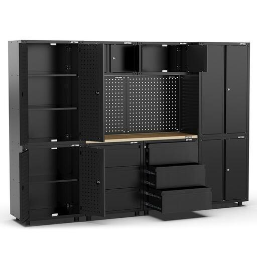 Daytona DWB3000 2710mm x 480mm x 1870mm Black Workshop Storage Cabinet Set – image 2
