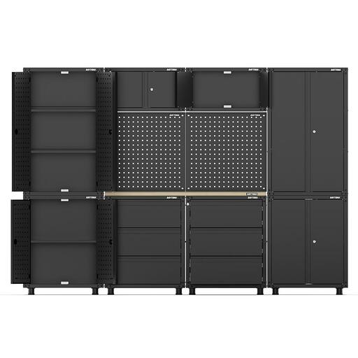 Daytona DWB3000 2710mm x 480mm x 1870mm Black Workshop Storage Cabinet Set – image 4