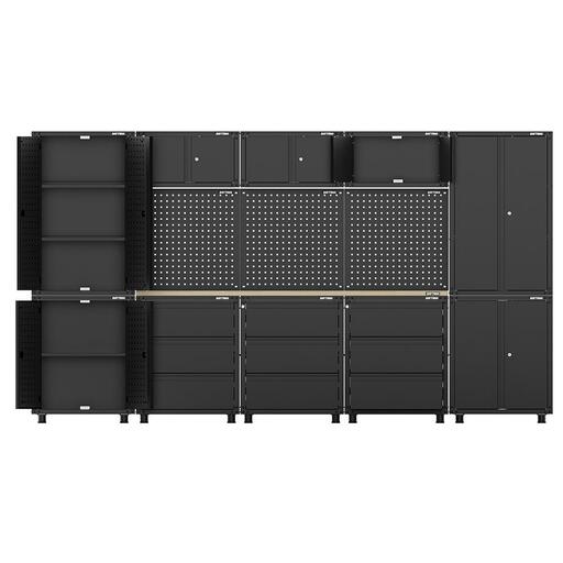 Daytona DWB4000 3380mm x 480mm x 1870mm Black Workshop Storage Cabinet Set – image 4