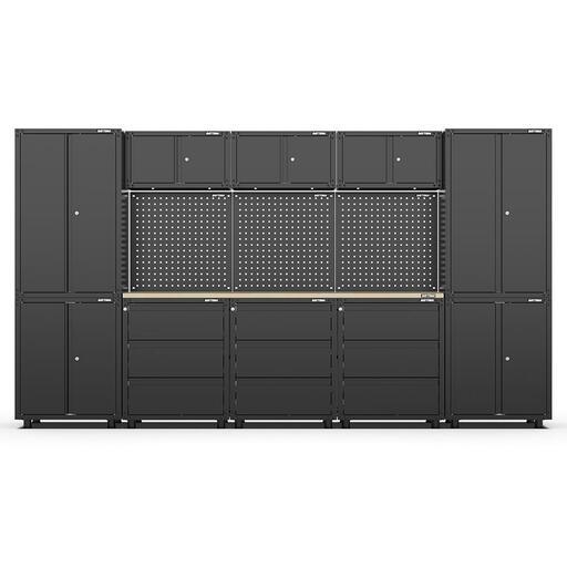 Daytona DWB4000 3380mm x 480mm x 1870mm Black Workshop Storage Cabinet Set – image 3