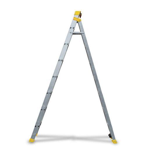 Bailey FS13990 2.4m/4.4m 150kg Pro Aluminium Dual Purpose 8 Step Punchlock Ladder – image 3