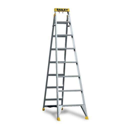 Bailey FS13990 2.4m/4.4m 150kg Pro Aluminium Dual Purpose 8 Step Punchlock Ladder