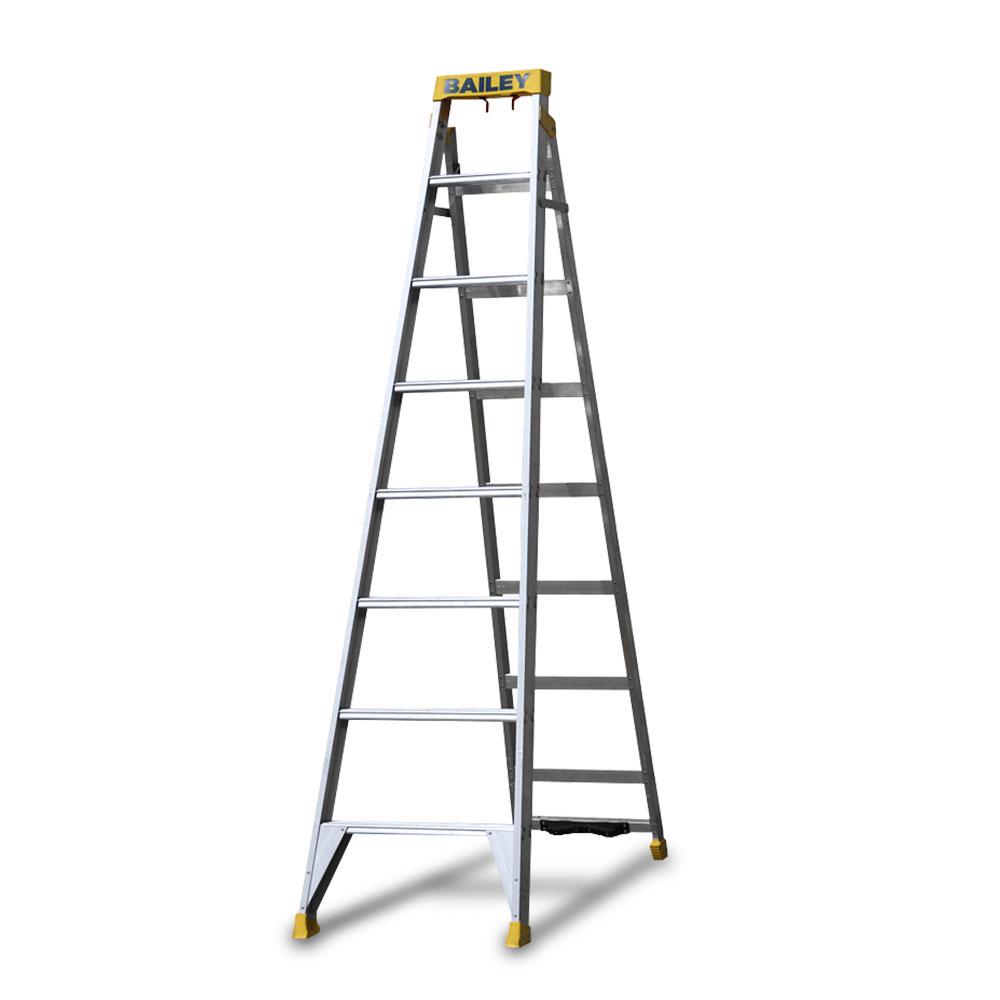 Bailey FS13990 2.4m/4.4m 150kg Pro Aluminium Dual Purpose 8 Step Punchlock Ladder – image 2