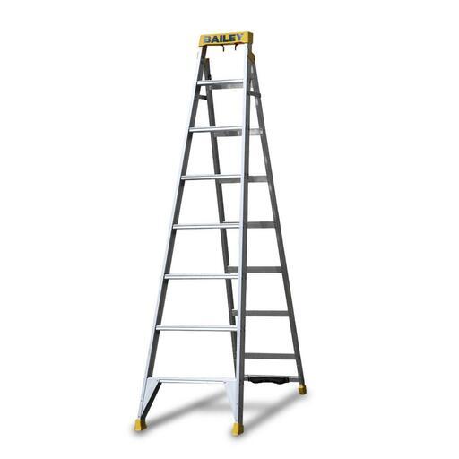 Bailey FS13990 2.4m/4.4m 150kg Pro Aluminium Dual Purpose 8 Step Punchlock Ladder – image 2