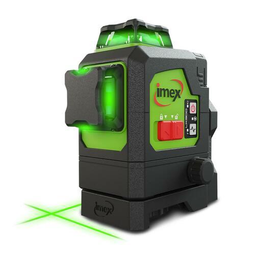 Imex 012-LX3DG 5V 5.2Ah Li-ion Cordless 3 x 360° Series II Green Beam 3 Multi-line Laser 