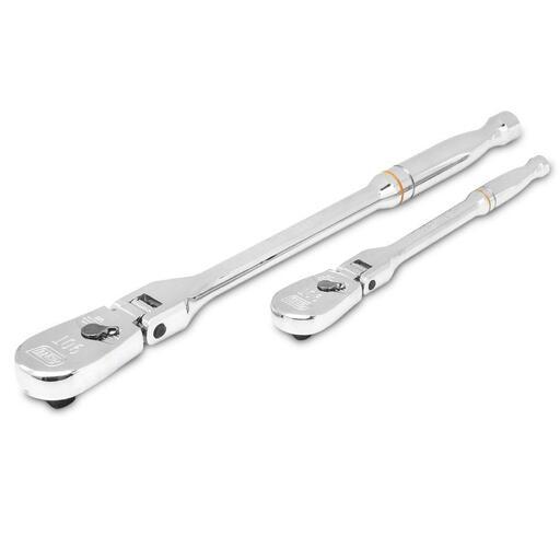 GEARWRENCH 81216T 2pce 1/4" & 3/8" Drive 90-Tooth Flex Head Teardrop Ratchet Set