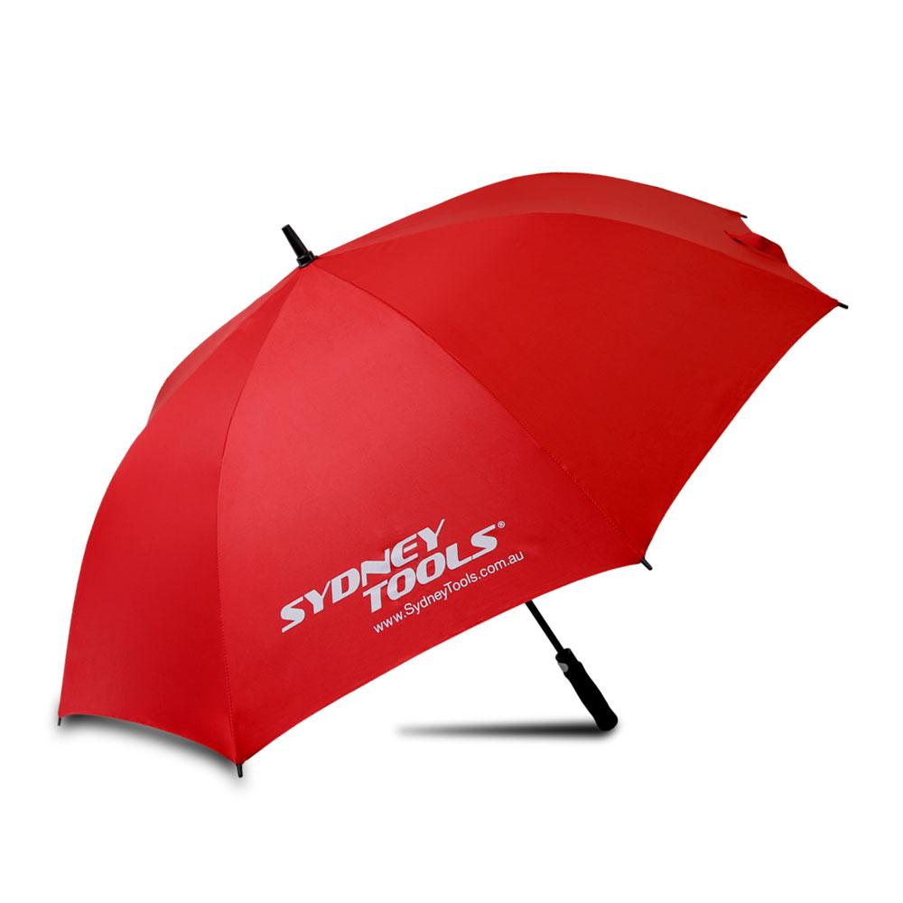 Large red clearance umbrella