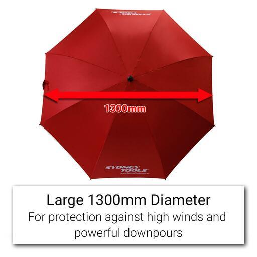 Sydney Tools STUMR 1300mm (51") Large Red Umbrella – image 6