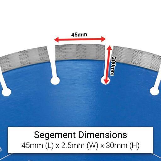 Shinhan SBB416 405mm (16") Arix Blue Diamond Laser Welded Concrete Blade  – image 3