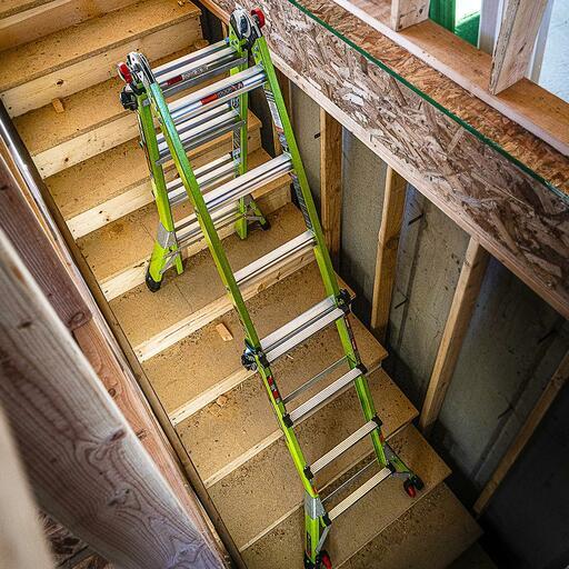 Little Giant Ladder Systems 16117-440 1.45m-3.55m 150kg Dark Horse 2.0 Fibreglass Dual Purpose Ladder – image 9
