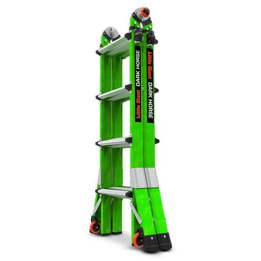 Little Giant Ladder Systems 16117-440 1.45m-3.55m 150kg Dark Horse 2.0 Fibreglass Dual Purpose Ladder – image 3