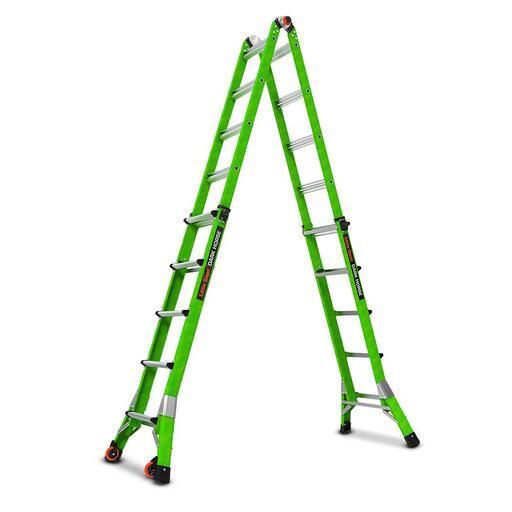 Little Giant Ladder Systems 16122-440 2.05m-4.70m 150kg Dark Horse 2.0 Fibreglass Dual Purpose Ladder – image 2