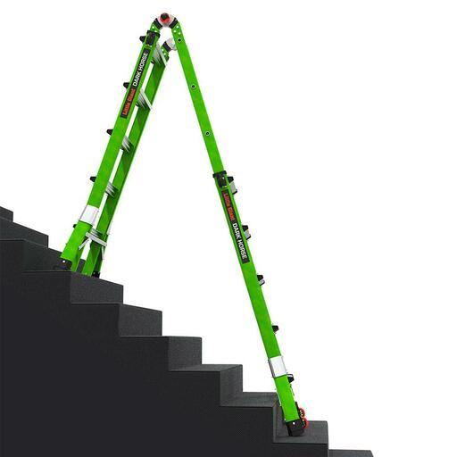 Little Giant Ladder Systems 16122-440 2.05m-4.70m 150kg Dark Horse 2.0 Fibreglass Dual Purpose Ladder – image 5