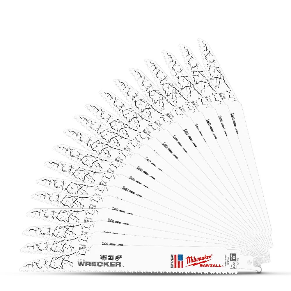 Milwaukee 48008706A 100-Pack 230mm 7/11TPI The WRECKER SAWZALL Demolition Reciprocating Blades – image 4