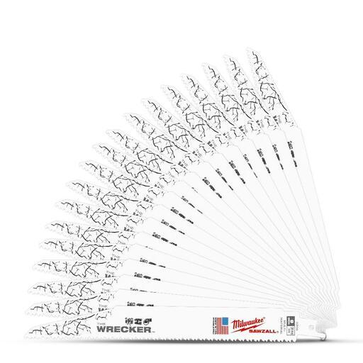 Milwaukee 48008706A 100-Pack 230mm 7/11TPI The WRECKER SAWZALL Demolition Reciprocating Blades – image 4