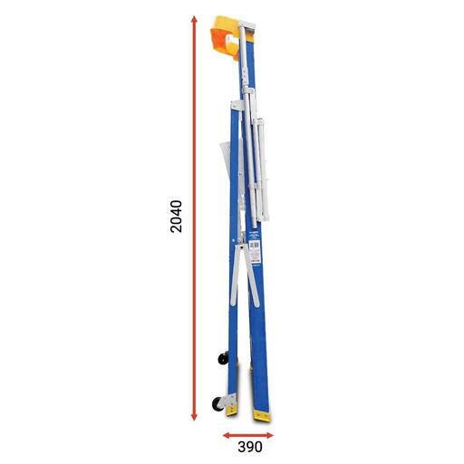 Climbrite CFPL4 4-Step 150kg Fibreglass Safety Gate Platform Ladder – image 4