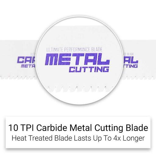 Xtorque X230RBM 3-Pack 230mm (9") 10 TPI Carbide Tipped Medium Metal Reciprocating Saw Blade – image 3