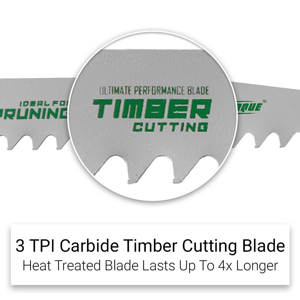 Xtorque X230PRB Single-Pack 230mm (9") 3 TPI Carbide Tipped Pruning Reciprocating Saw Blade – image 3
