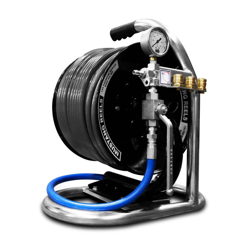 Mustang Nozzles ST-MRWH14 60m x 1/4" Mini Reel With Armadillo Hose – image 1
